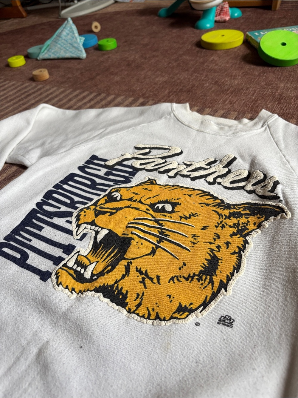 Vintage Panthers Graphic Crewneck Sweatshirt - White - Picture 2 of 5